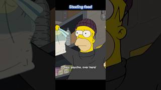 Homer Simpson stealing food Season 34 Episode 20 shorts funny simpsons [upl. by Adlesirhc]