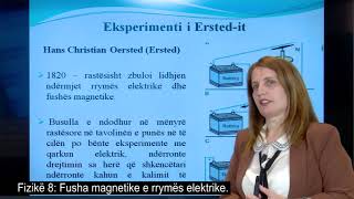 Fizikë 8  Fusha magnetike e rrymës elektrikeEksperimenti i Erstedit [upl. by Sydney]