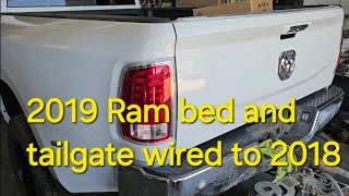 19 Ram 3500 bed with tailgate wired on a 2018 Ram [upl. by Assyle577]