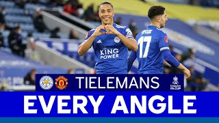 EVERY ANGLE  Youri Tielemans vs Manchester United  202021 [upl. by Adnwahsat138]