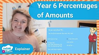 Teaching Year 6 Percentages of Amount Lesson Videos [upl. by Htebazle527]