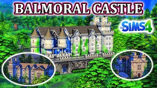 Balmoral Castle Speed Build  The Sims 4 Castle Estates Kit [upl. by Hayashi797]