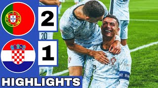 🔴Portugal vs Croatia 21 Extended HIGHLIGHTS  Cristiano Ronaldo 900th GOALS  UEFA Nations League [upl. by Eleira709]