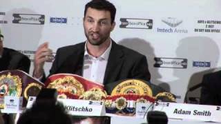 Wladimir Klitschko Interview  Press Conference for iFILM LONDON  Haye v Klitschko [upl. by Leahcimaj]