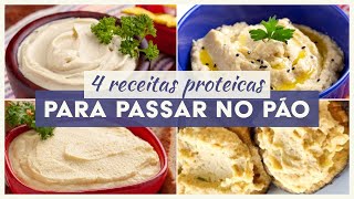 4 Receitas Veganas e para Passar no Pão  Patês Veganos e Faceis Ricos em Proteína [upl. by Aimak]