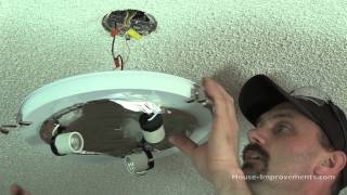 How To Replace A Ceiling Light Fixture [upl. by Corina]