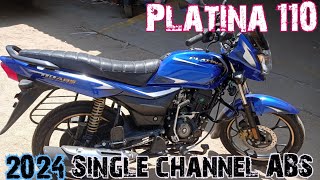 Bajaj platina110 with ABS braking review 2024 model tamil [upl. by Nodnnarb]