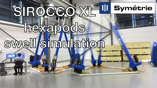 SYMETRIE SIROCCO XL hexapods swell simulation GoPro [upl. by Salokin739]