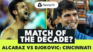 Legendary Carlos Alcaraz vs Novak Djokovic Battle  Cincinnati 2023 Extended Highlights [upl. by Durning]