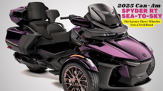 2025 CanAm Spyder RT SeatoSky  The Luxury ThreeWheeler Gets a Tech Boost [upl. by Cristobal186]