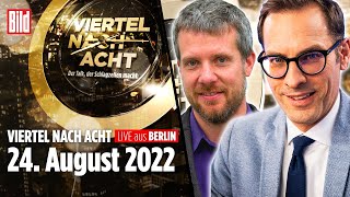 🔴 Viertel nach Acht – 24 August 2022  ua mit Dieter Janecek Dr Rainer Zitelmann u Jan Schäfer [upl. by Philis]