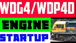 wdg4 STARTING।wdg4 engine start। WDP4D starting।wdg4d startup sound। diesel train engine start up [upl. by Nyrmak]