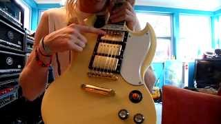 Epiphone G400 Custom 3 Pickup SG ReviewDemo [upl. by Arleen685]