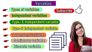 परिवर्त्यचर और इसके प्रकारVariable and its types Full detail in Hindi [upl. by Gillian646]