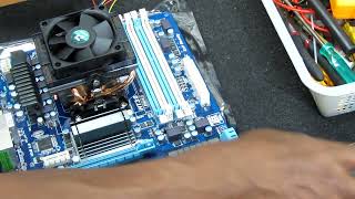 Gigabyte GA970AD3 AM3 AMD FX 8150 8GB Ram HD 7770 OC Video Card [upl. by Esinad]