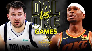 Dallas Mavericks vs OKC Thunder Game 5 Full Highlights  2024 WCSF  FreeDawkins [upl. by Raynard]