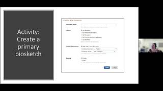 Perfecting your NIH biosketch A SciENcv workshop [upl. by Cirded]