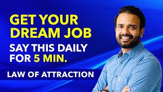 ✅ The Most Powerful DREAM JOB Affirmation To Manifest Your Dream Job using Law of Attraction [upl. by Noirred630]