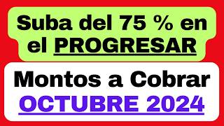 👉 BECAS PROGRESAR montos a cobrar según el tipo de Beca en Octubre 2024 luego del aumento del 75 [upl. by Chane353]