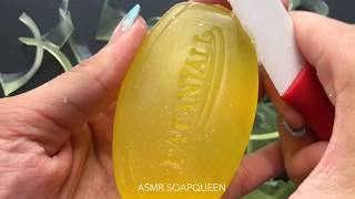 ClearGlycerin soap cutting Extreme visual satisfaction  ASMR [upl. by Nerreg]