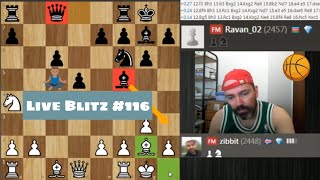 Fianchetto Grunfeld  dealing with Bh3 ideas  Live Blitz 116 [upl. by Clayborne]