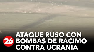 GUERRA RUSIAUCRANIA  Ataques rusos con bombas de racimo contra el Ejército ucraniano [upl. by Ettennek212]