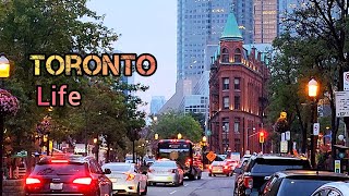 Toronto life Downtown Toronto Ontario Canada 4K [upl. by Yreffej]