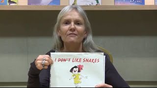 Nicola Davies discusses I Dont Like Snakes [upl. by Sueahccaz]