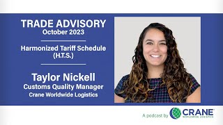 Season 4 • Ep 30 • Coffee with Crane Trade Advisory — HTS Numbers  October 2023 [upl. by Gereld]