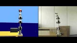 Katana robot arm real and Webots simulation of the robot [upl. by Jacky]