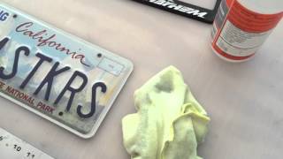 How to properly install a registration sticker on a license plate [upl. by Aztiraj955]