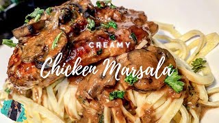 QUICK amp EASY CHICKEN MARSALA RECIPE  30MIN WEEKNIGHT MEAL [upl. by Rabin984]