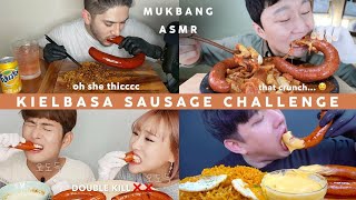 WHO WILL WIN KIELBASA SAUSAGE CHALLENGE  YOU VS KIELBASA  ASMR MUKBANG EATING SHOW COMPILATION [upl. by Mark]