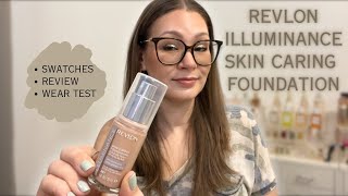 REVLON ILLUMINANCE FOUNDATION  Skin Care in Foundation  Wear Test [upl. by Pirozzo724]