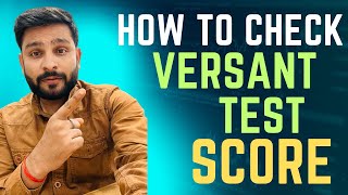 How to check Versant Score in 2 minutes  Live score test  callmepandeyji [upl. by Wrdna]