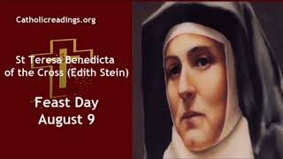 AUGUST 9TH ST TERESA BENEDICTA OF THE CROSS [upl. by Corene]