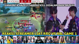 REAKSI STREAMER LIAT RRQ VS RBL GAME 1 REACTION STREAMER REBELLION ESPORTS vs RRQ HOSHI MPLIDS14 [upl. by Behlke396]