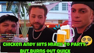 Chicken Andy Meets Up With Other Streamers In Miami  Wvagabond amp Sonic Baked Alaska And More [upl. by Yetah]