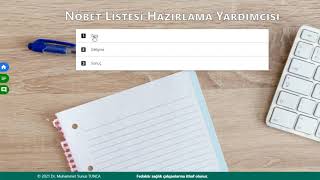 Nöbet Listesi Hazırlama Yardımcısı  Fedakar Sağlık Çalışanlarına İthafen [upl. by Haskel38]