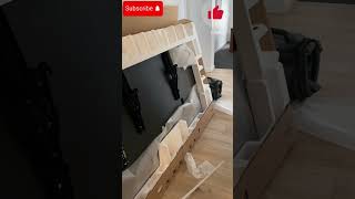 How to Install Tv wall mount bracket on a drywall😀⚡️🫡 electricalyoutubeshortsshortstvwallmount [upl. by Enilhtak]