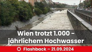 Wien trotzt 1000  jährliches Hochwasser [upl. by Yoreel]