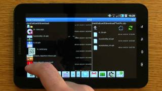 Total Commander for Android on Galaxy Tab LQ [upl. by Angelis]