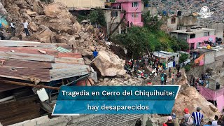 Se desgaja Cerro del Chiquihuite en Tlalnepantla hay 4 desaparecidos [upl. by Atika]