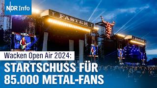 Wacken Open Air 2024 Größte MetalFestival startet  85000 Fans erwartet  NDR Info [upl. by Benenson]