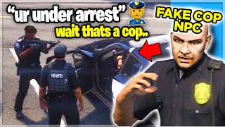 Stealing Cars as a FAKE COP on GTA RP [upl. by Hanselka]