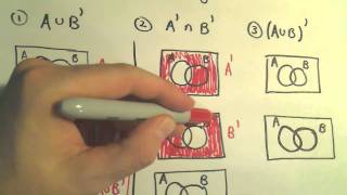 Venn Diagrams Shading Regions for Two Sets [upl. by Elocal]