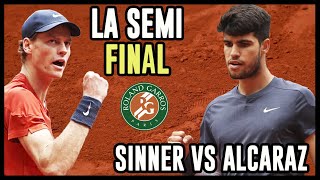 Sinner Alcaraz  La Semi FINAL de Roland Garros  La previa en Hablemos de Tenis [upl. by Anatnahs]