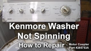 Kenmore Washer Not Spinning  How to Troubleshoot and Repair [upl. by Alla]