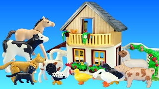 Playmobil Farm House with Market and Farm Animals Building Toy For Kids [upl. by Sheilah]