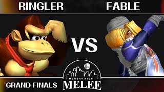 MNM 393  Grand Finals  Ringler Donkey Kong VS Fable Sheik  SSBM [upl. by Ecirtra189]